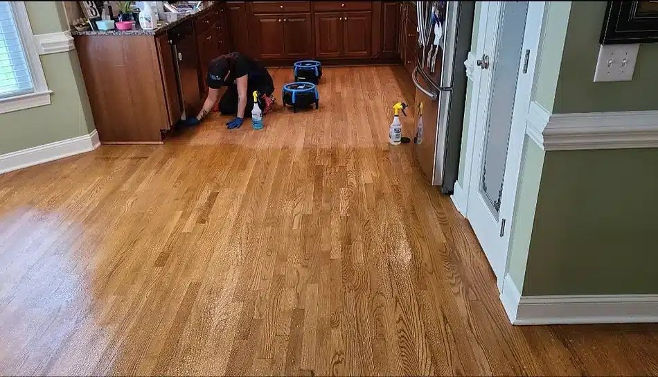 Wax removal before and after